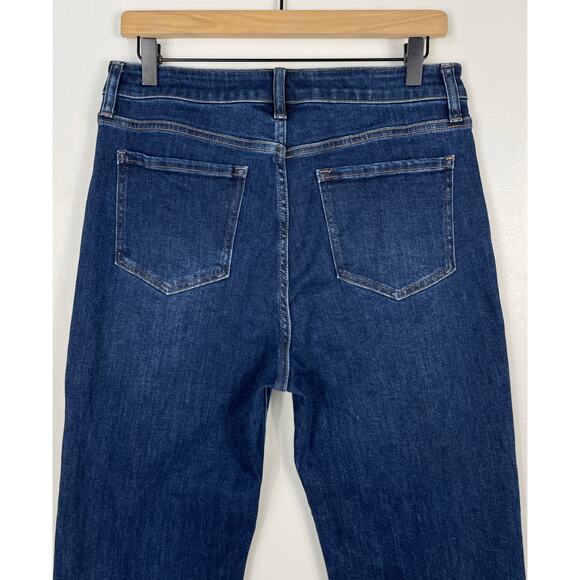 Quince Stretch High Rise Straight Jeans Dark Wash Women’s 30 Casual Closet Basic - Picture 10 of 14